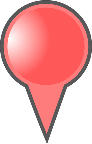 Rød kart pekeren