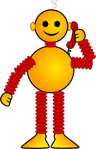 Robota uśmiechający się wektor clipart