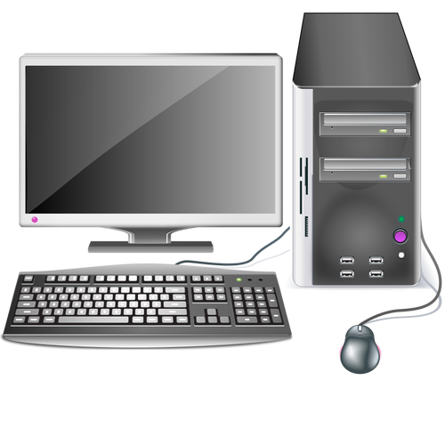 Computer station vector graphics