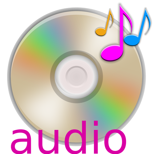 Gráficos de vetor de CD áudio