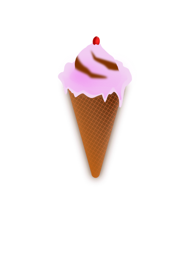 Crème glacée rose