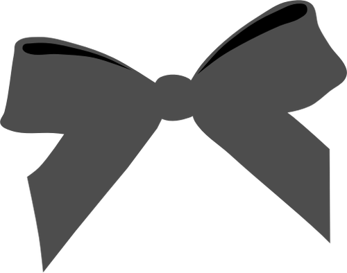 Black bow tie vector drawing