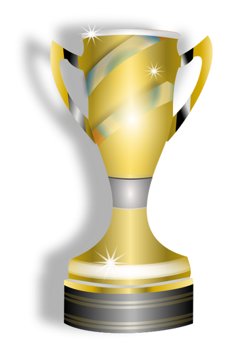 Vector clip art of trophy