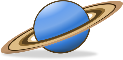 Vector clip art of planet Saturn icon