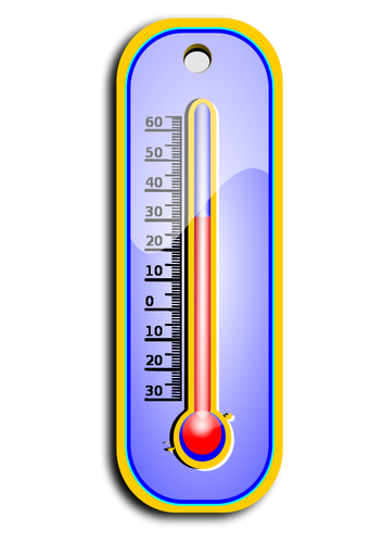 Thermometer vector image