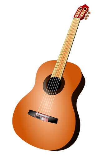 Klassisk gitarr vektorbild
