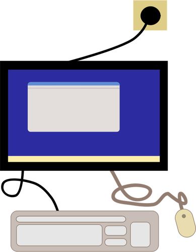 Computer terminal vector afbeelding