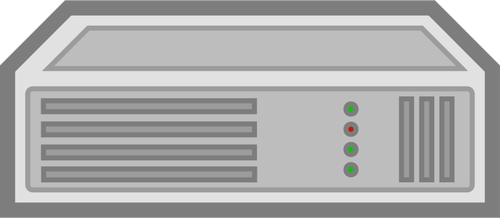 Immagine vettoriale di desktop PC unità centrale di elaborazione