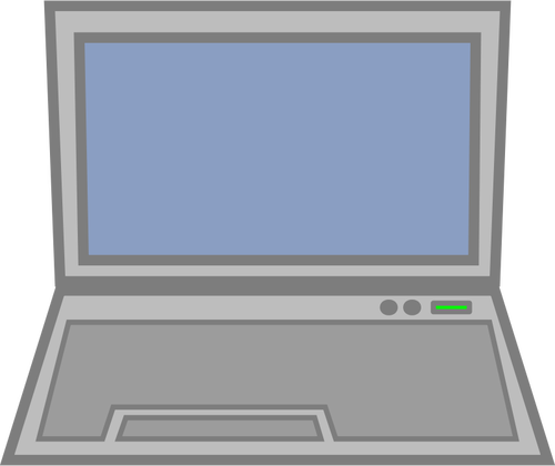 Bærbar datamaskin-ikonet vector illustrasjon