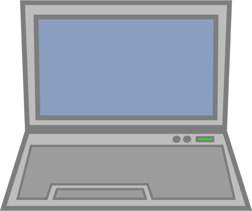 Laptop computern ikonen vektor illustration