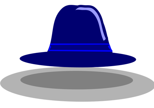 Широкий обод шляпа векторное изображение