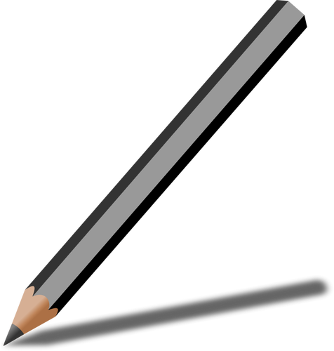 גרפיט עיפרון עם האיור וקטורית צל