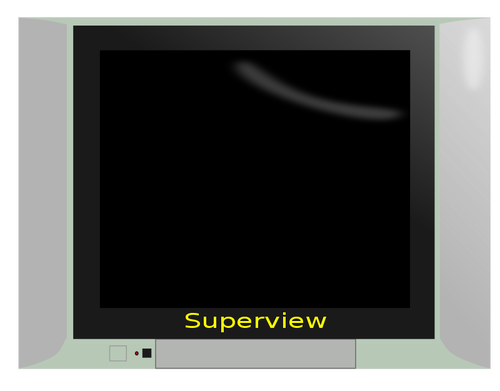 Superview טלוויזיה קבע ציור וקטורי