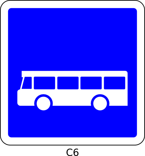 Autobus unica strada vettoriale immagine