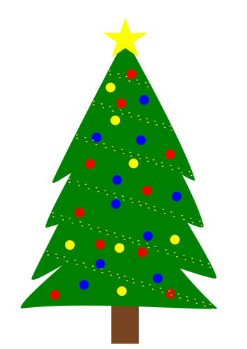Kerstboom illustratie