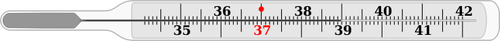 Vektor menggambar tradisional termometer