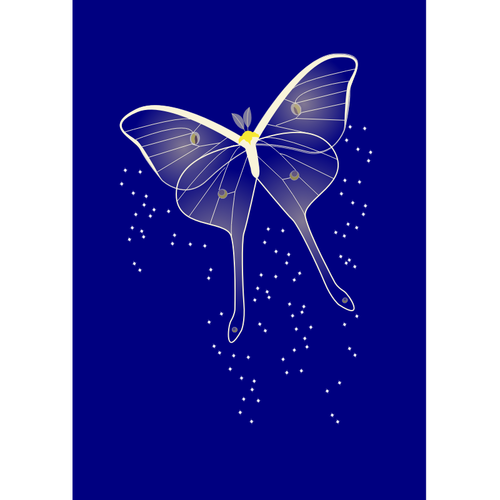 Bright butterfly vector clip art