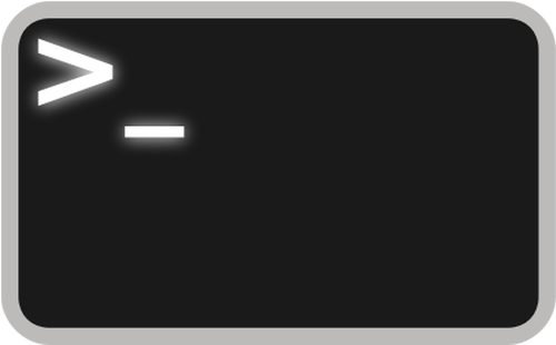Vector illustration of command line icon