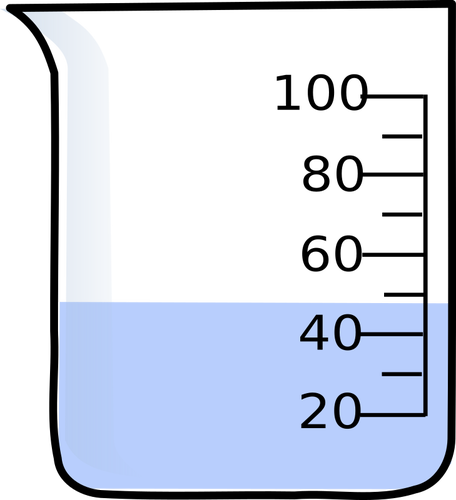Becherglas mit Wasser