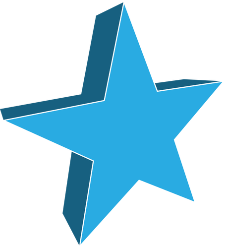 Light blue star