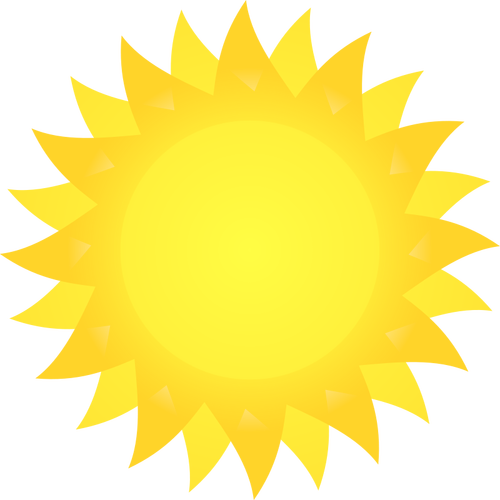 太陽ベクトル画像