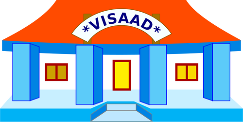 Edificio vector de la imagen de la escuela