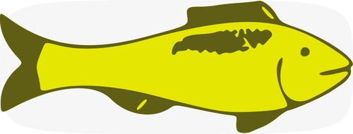 Зеленая рыба векторное изображение
