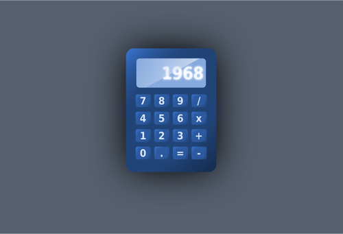 Blue calculator