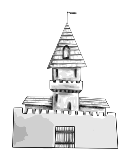 Castle vector drawing