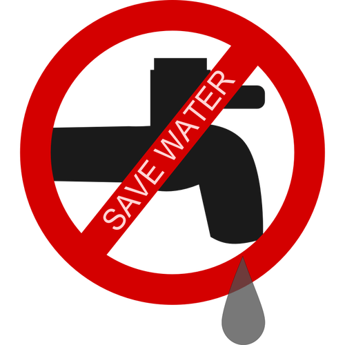 Save water logo vector image