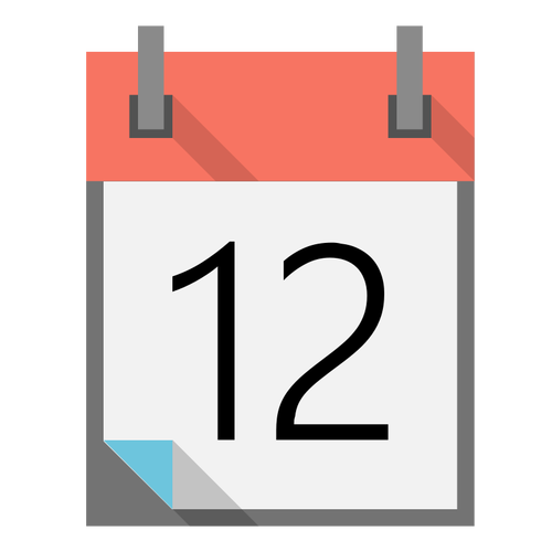 Spiral kalendern ikonen vektor illustration