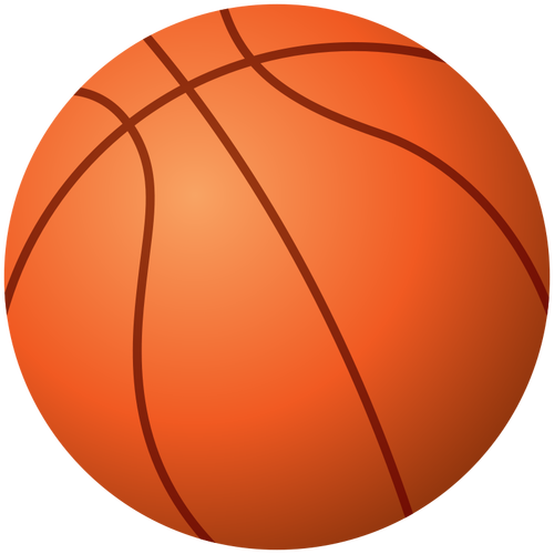 Wektor rysunek piłkę do koszykówki
