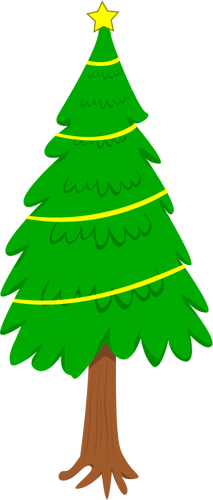 Natuurlijke kerstboom vector illustraties