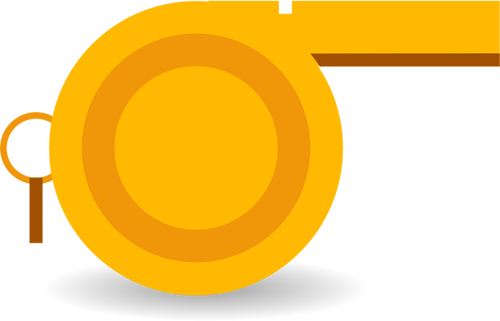 Оранжевый свисток векторное изображение