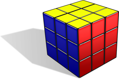 Cubo de Rubik con Imágen Vectorial