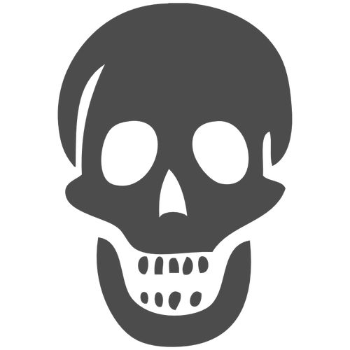 Scary skull vector image