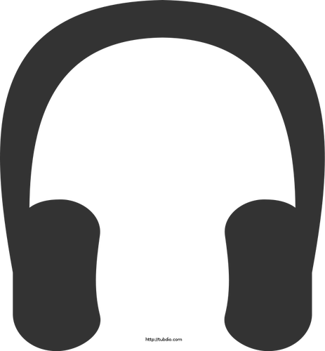 Vector graphics of headphones symbol