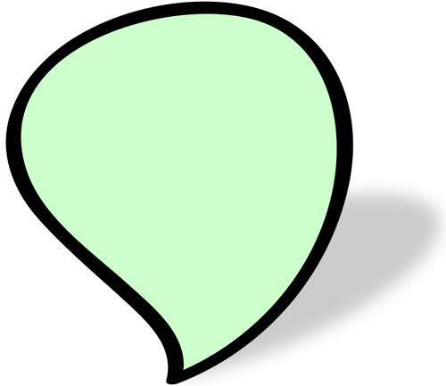 Tyhjä vihreä kupla