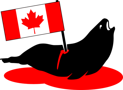 Knivhögg Canadian seal