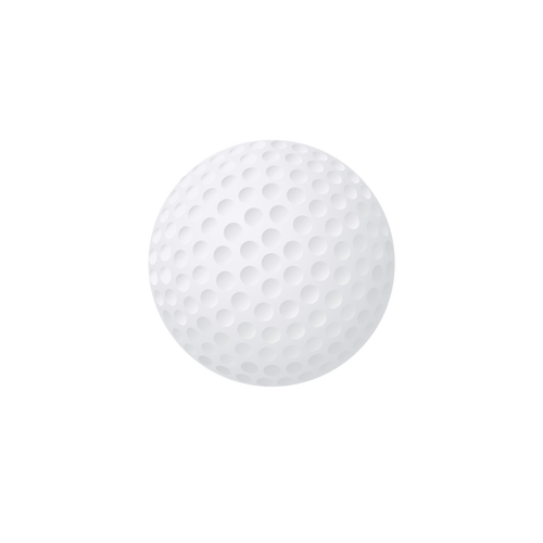 בתמונה וקטורית של כדור גולף