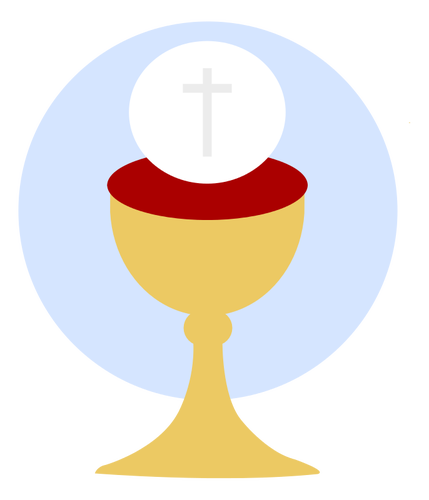 Taza cristiana de imagen vectorial bendición