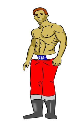 Bodybuilder vectorafbeeldingen