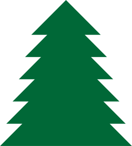 Download Vector graphics of festive Christmas tree outline | Public ...