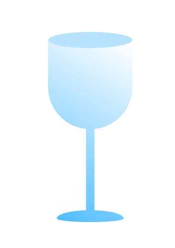 Vetro di vino blu