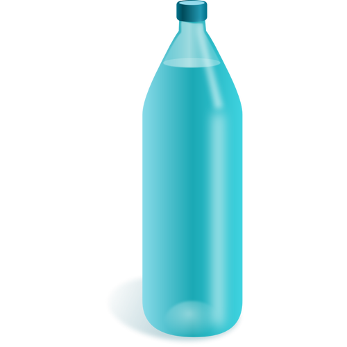 Glass bottle vector drawing