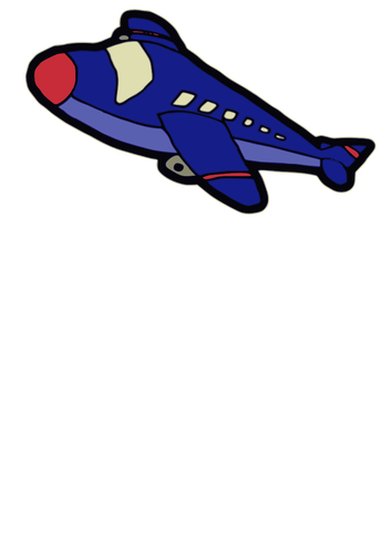 Cartoon vector of jumbo jet