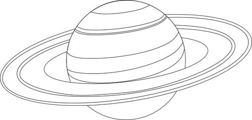 Saturn for coloring