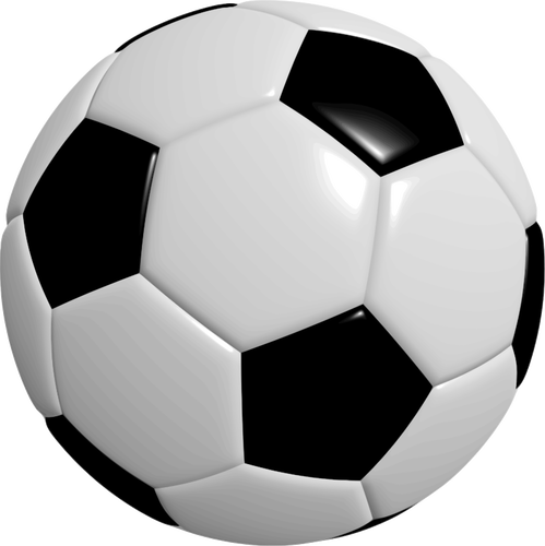 Imagem de vetor de bola de futebol fotorealistas - Vectores de Domínio Público