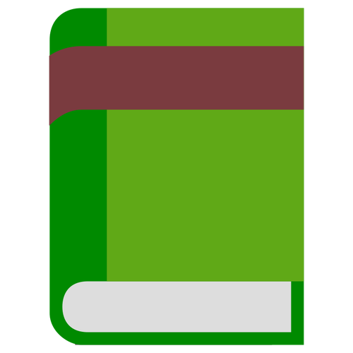 Livro de capa dura verde