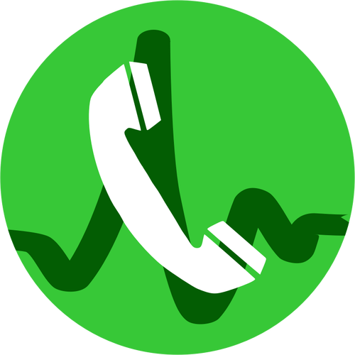 Ilustracja wektorowa ikona połączenia VOIP